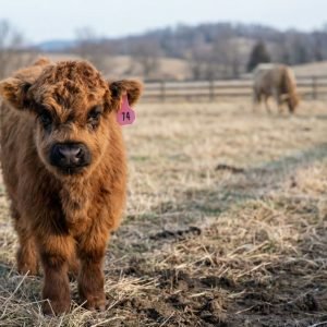 100% Red Scottish Mini Highland Cow