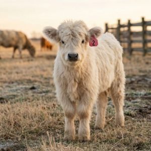 All white Mini highland Velvet